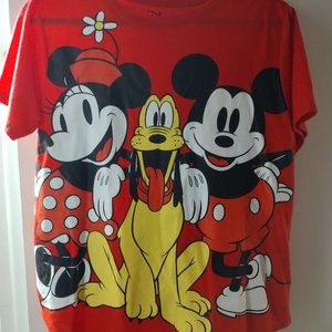 Mickey Mouse Minnie Mouse and Pluto